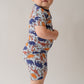 Blue Dino 2-Piece shorty Pajama Set