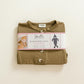 Olive Green Newborn Knotted Gown and Hat Set