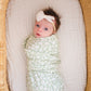Bamboo Stretch Swaddle - Sage Ditsy Floral