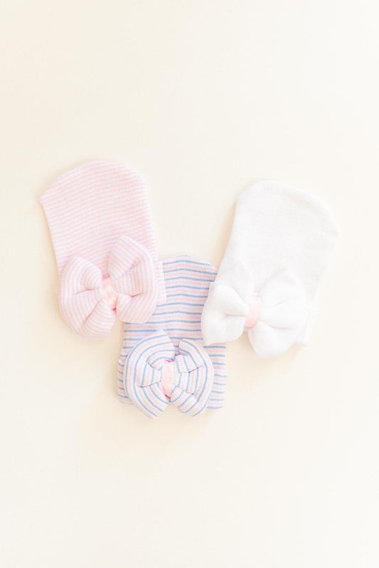 Newborn Baby Girl Hat with Bow