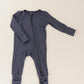 Navy Blue Bamboo Convertible Jumpsuit (0-3 Months)