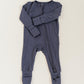 Navy Blue Bamboo Convertible Jumpsuit (0-3 Months)
