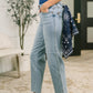 Dawn Mid Rise Ankle Straight w Bandana Loop