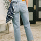 Dawn Mid Rise Ankle Straight w Bandana Loop