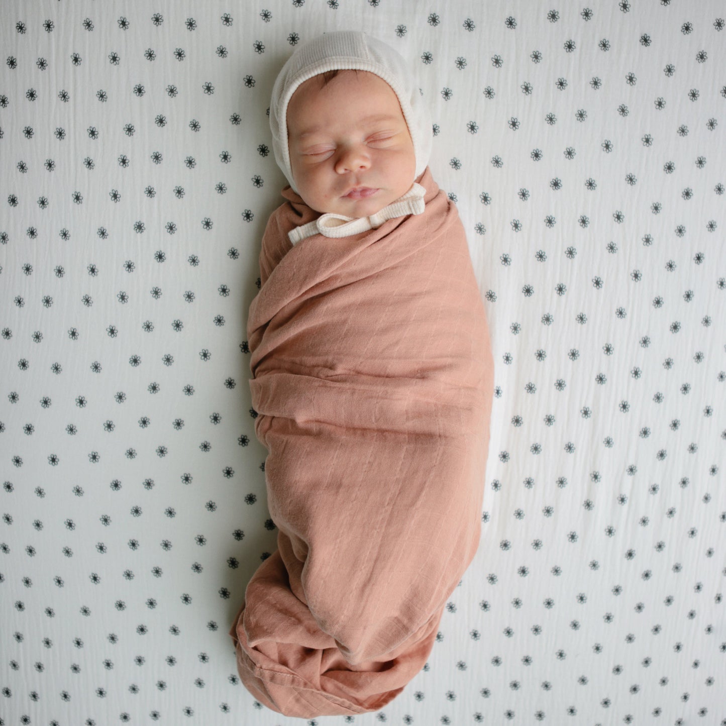 Organic Cotton Muslin Swaddle Blanket- Multiple Color Options