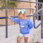 Pastel Gingham Jack O'Lantern Crewneck Sweatshirt or Romper