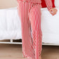 Red Stripes | GIRLS WIDE-LEG PAJAMA SET