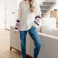 End of the Story Striped Sleeve Sweater