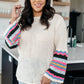 End of the Story Striped Sleeve Sweater