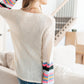 End of the Story Striped Sleeve Sweater