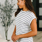Everything In Between Striped Cap Sleeve Tee