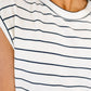 Everything In Between Striped Cap Sleeve Tee