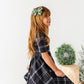 Black Plaid | Scoop Back Dress