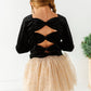 Black Velvet | Bow Back Long Sleeve Top