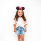 Pink Checkered Pocket Toddler & Kids T Shirt