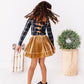 Carmel Velvet | 2-Tiered SKORT