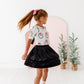 Girly Wreath Scoop Back Tee