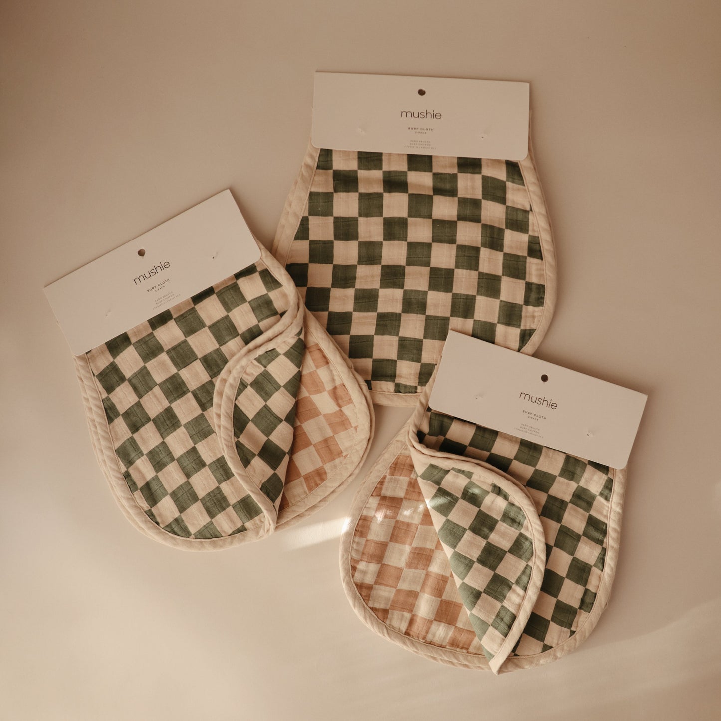 Organic Cotton Muslin Burp Cloth (2-Pack)-Multiple Color Options