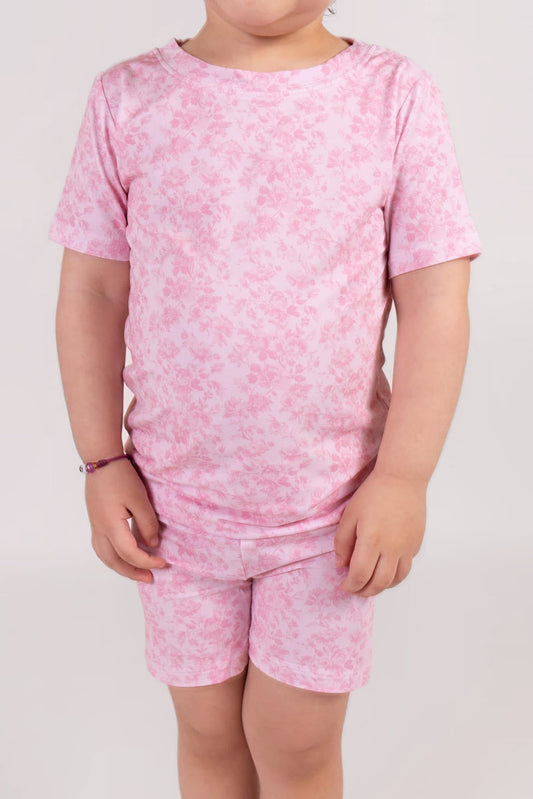 Pink Toile 2-Piece Pajama Short Set