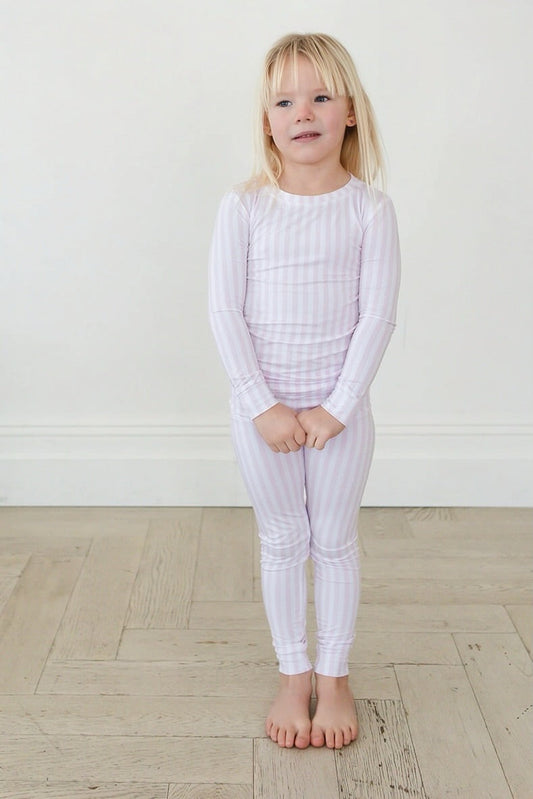 Pink Stripes 2-Piece Pajama Set
