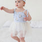 Cosette Smocked Tulle Bodysuit Dress
