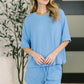 Fight the Feeling Top and Bottom Set in Sky Blue