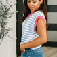 Following Through Color Block Muscle Tee