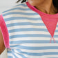 Following Through Color Block Muscle Tee