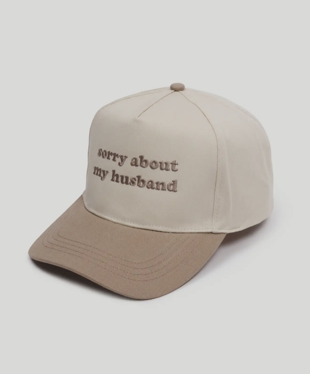 Sorry About My Husband Embroidered Cap- 2 Colors