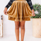 Carmel Velvet | 2-Tiered SKORT