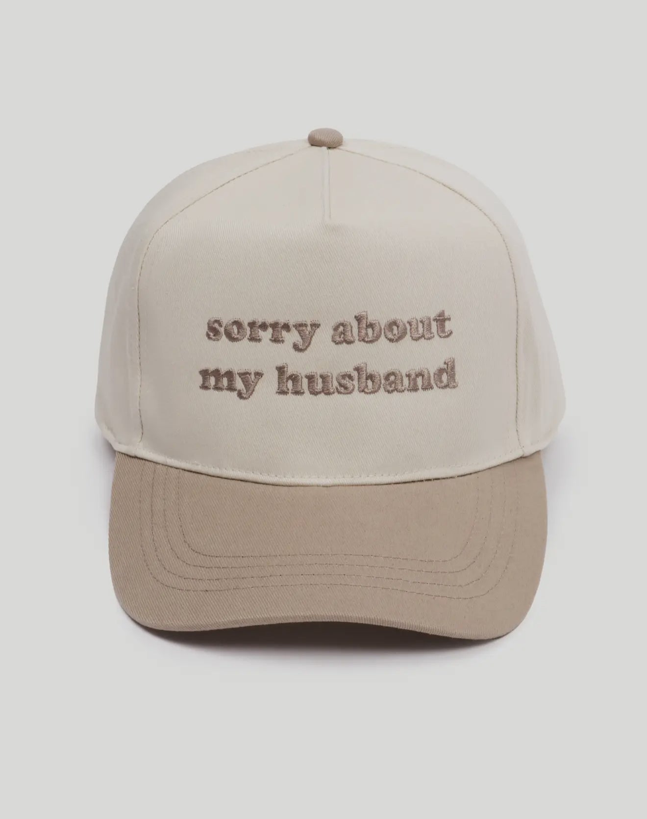 Sorry About My Husband Embroidered Cap- 2 Colors