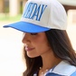 It's Gameday Royal Blue Embroidered Trucker Hat