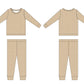 Cinnamon Cider Grid 2-Piece Pajama Set