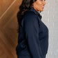 Hamptons Travel Half Zip Pullover in Navy