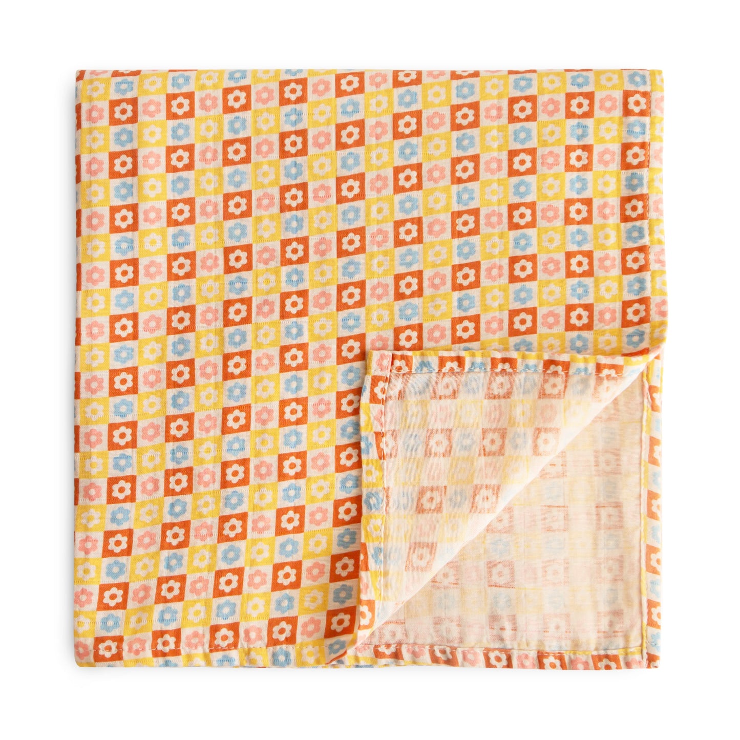 Organic Cotton Muslin Swaddle Blanket- Multiple Color Options