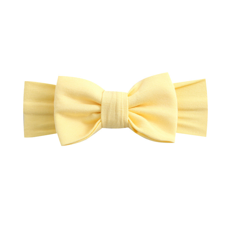 Happy Yellow Bow Headband