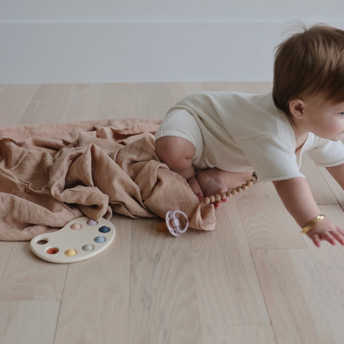 Organic Cotton Muslin Swaddle Blanket- Multiple Color Options