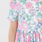 Hydrangea Short Sleeve Pocket Twirl Dress