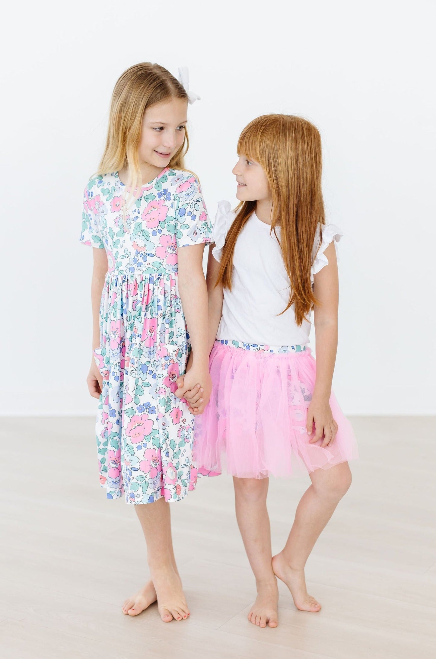 Hydrangea Short Sleeve Pocket Twirl Dress