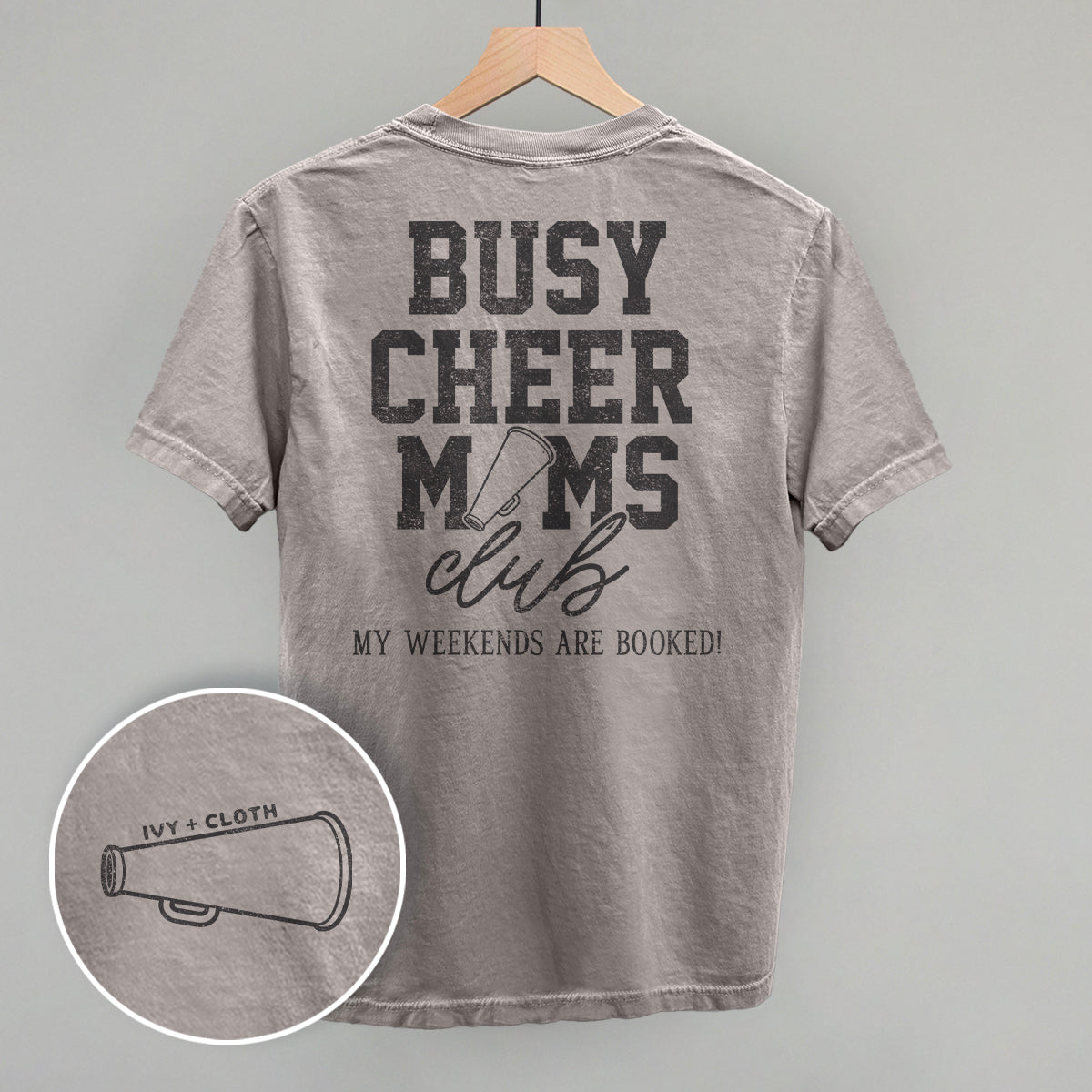 Busy Cheer Moms Club (Back Print) Tee/Sweatshirt- Multiple Options
