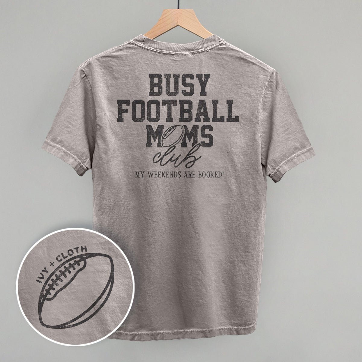 Busy Football Moms Club (Back Print) Tee/Sweatshirt- Multiple Options