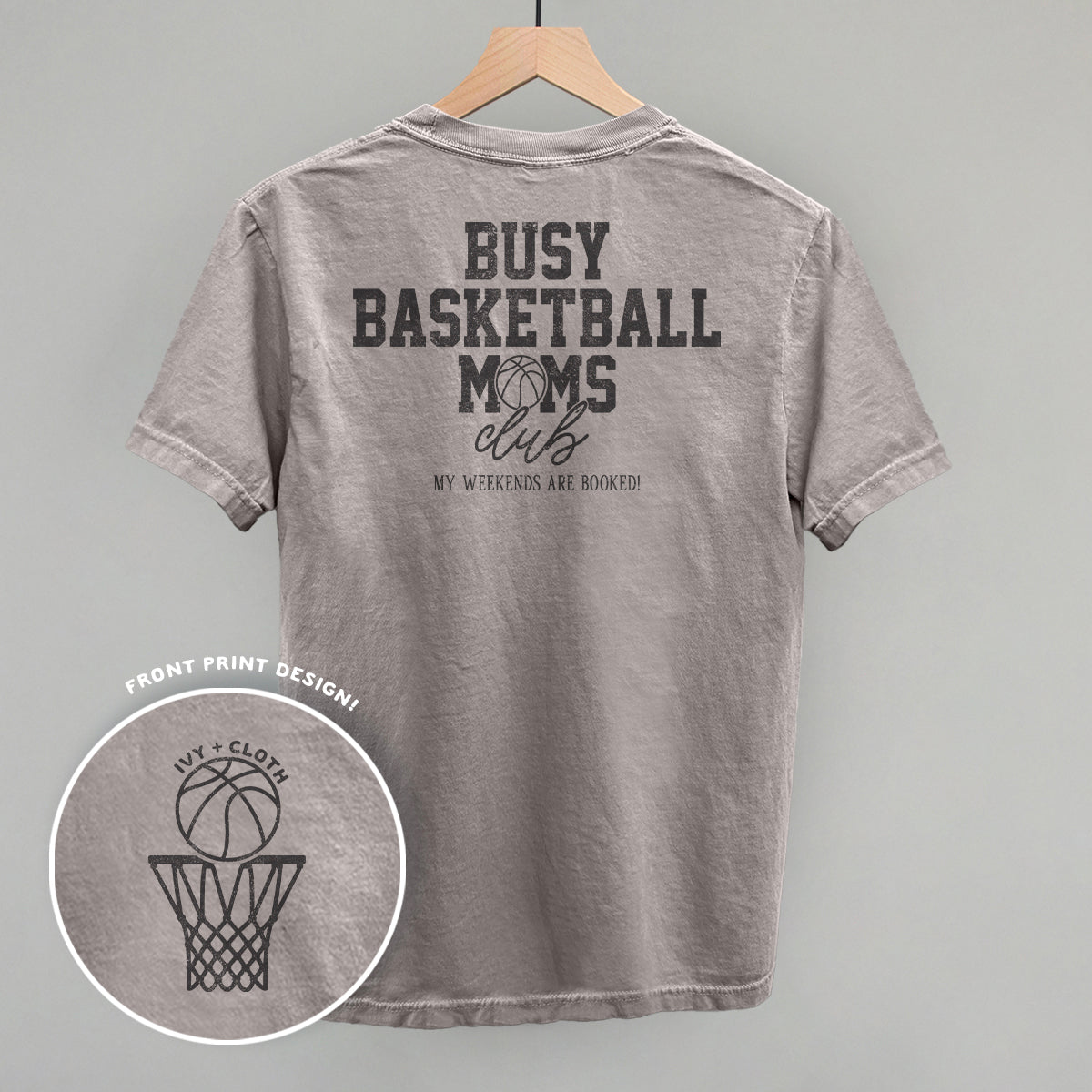 Busy Basketball Moms Club (Back Print) Tee/Sweatshirt- Multiple Options