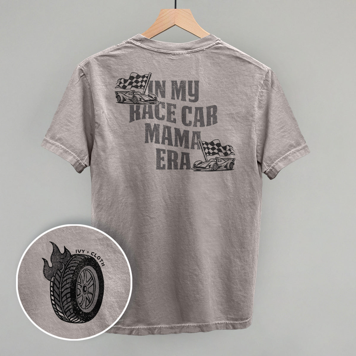 In My Race Car Mama Era (Back Print) Tee/Sweatshirt- Multiple Options