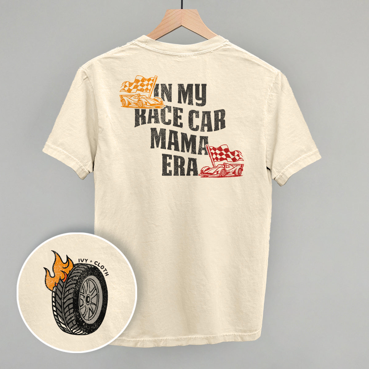 In My Race Car Mama Era (Back Print) Tee/Sweatshirt- Multiple Options