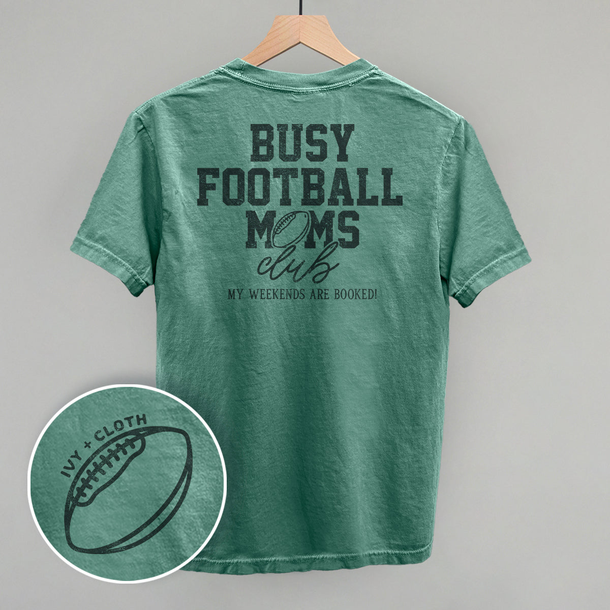 Busy Football Moms Club (Back Print) Tee/Sweatshirt- Multiple Options