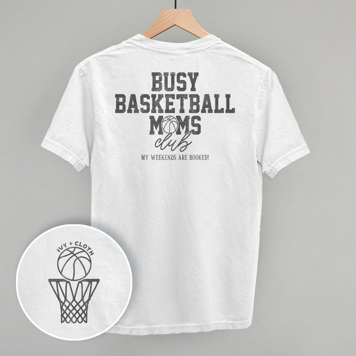 Busy Basketball Moms Club (Back Print) Tee/Sweatshirt- Multiple Options