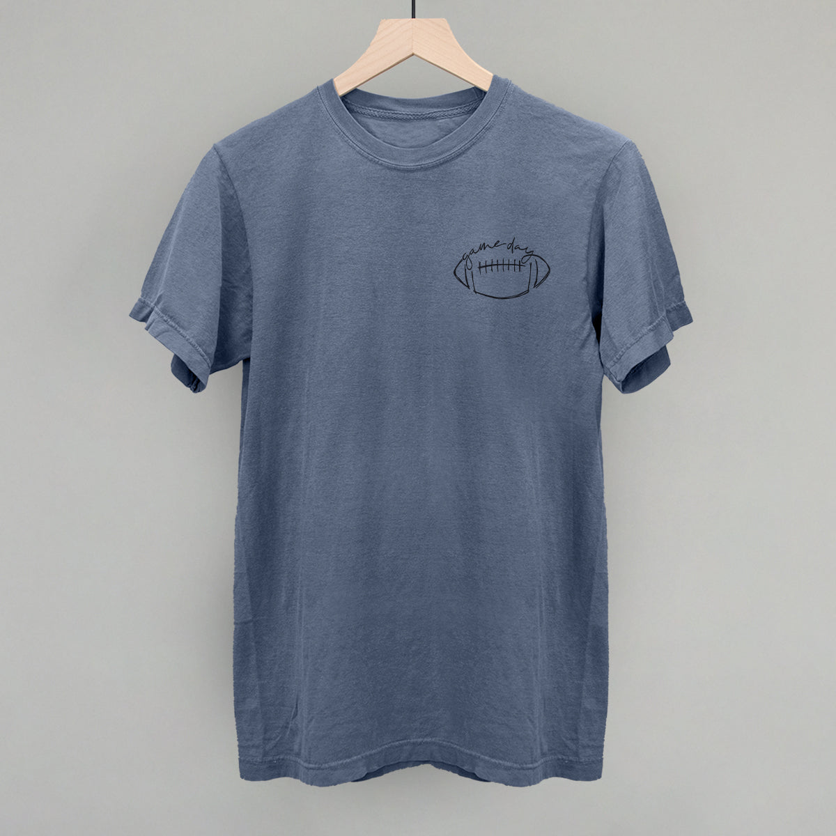 Game Day In Football Scribble (Left Chest) Tee/Sweatshirt- Multiple Options