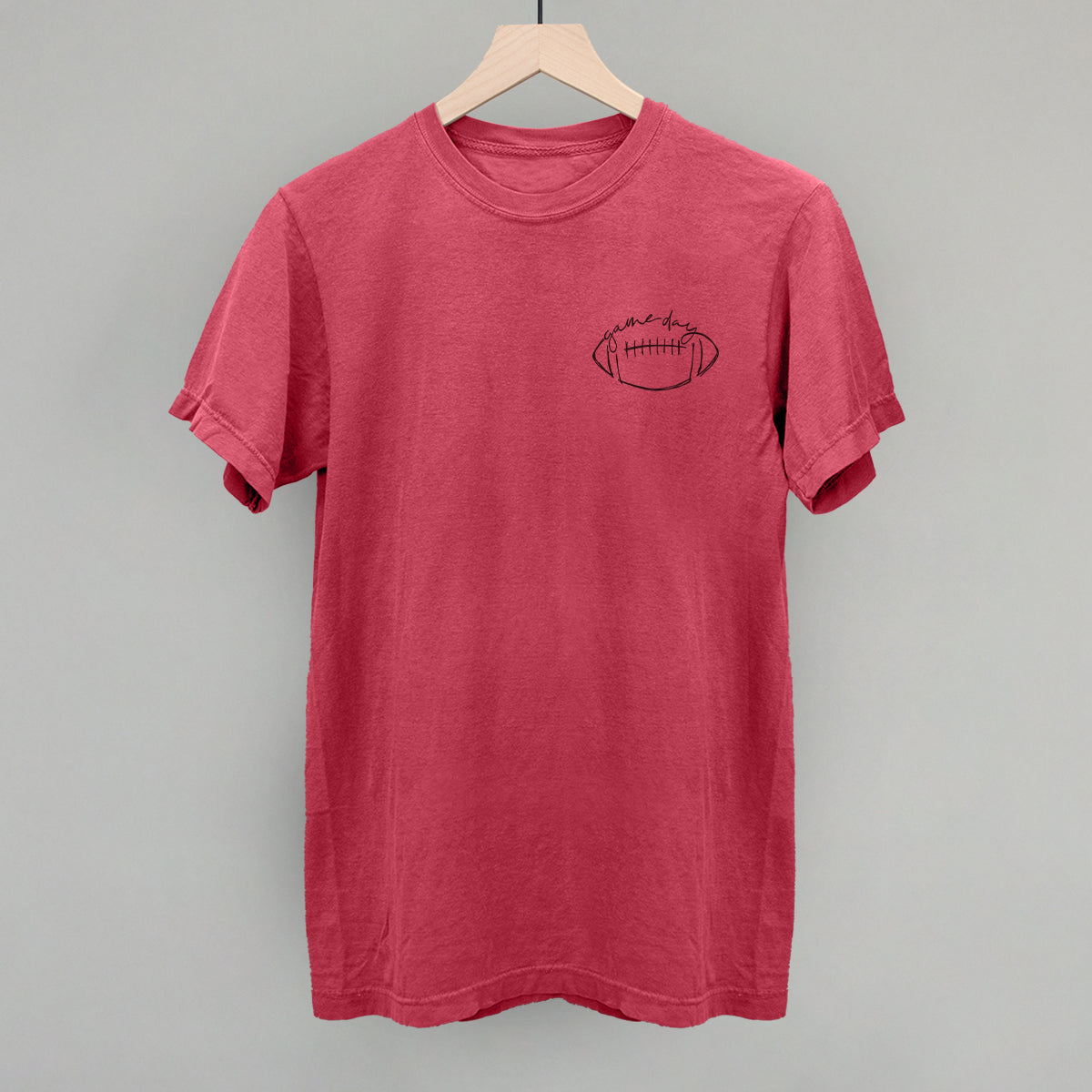 Game Day In Football Scribble (Left Chest) Tee/Sweatshirt- Multiple Options