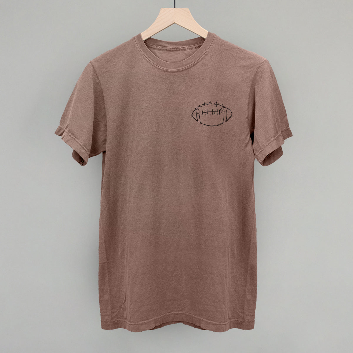 Game Day In Football Scribble (Left Chest) Tee/Sweatshirt- Multiple Options