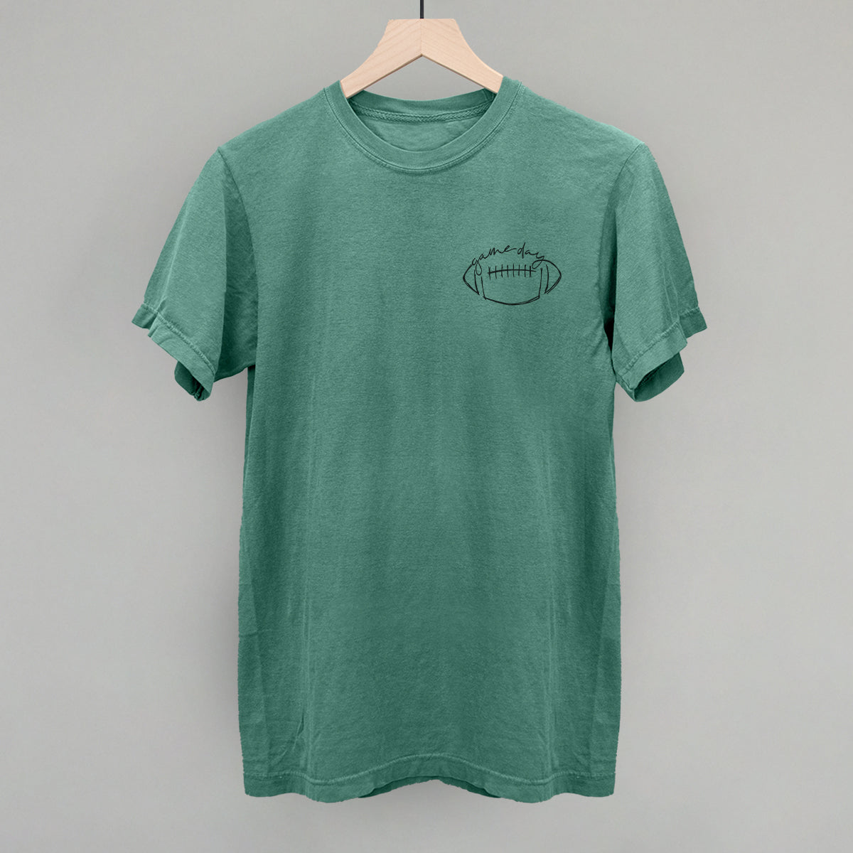 Game Day In Football Scribble (Left Chest) Tee/Sweatshirt- Multiple Options